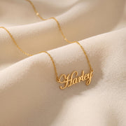 Personalized Name Necklace Minimalist Script Pendant