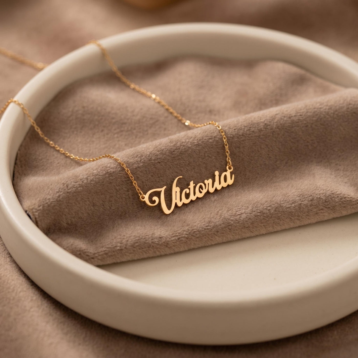 Namenskette personalisiert Schreibschrift für Damen, Sommerschmuck