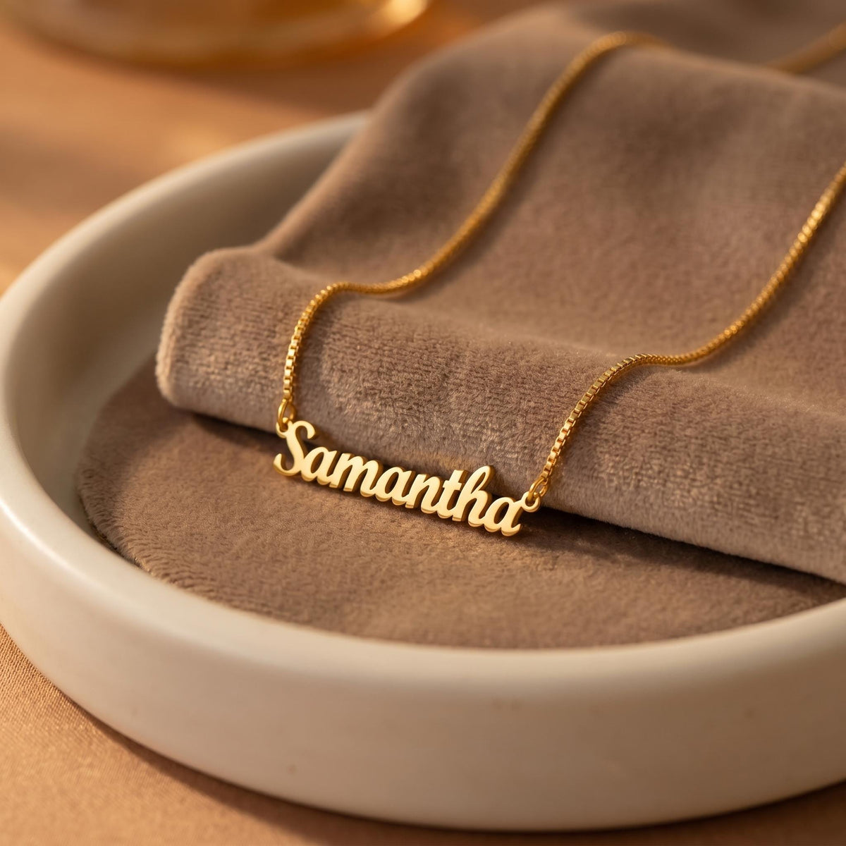 Personalized Cursive Name Necklace, Bridal Jewelry