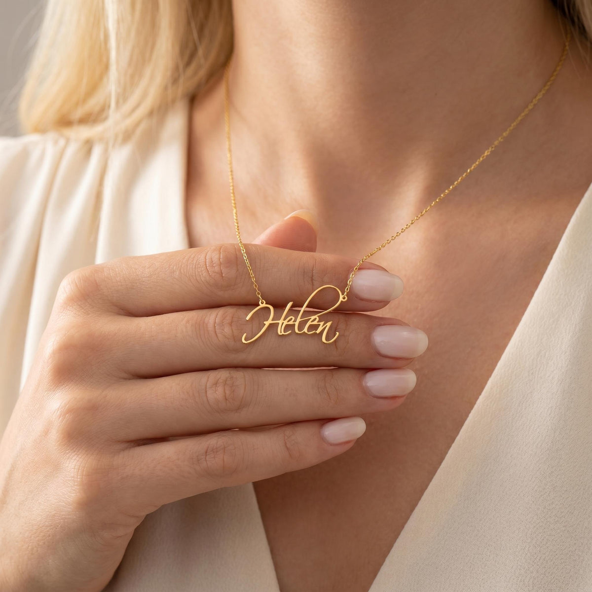 Personalisierte Namenskette für Mama, personalisierter Layering-Schmuck, minimalistischer Schriftzug-Anhänger