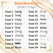 Namenskette personalisiert Schreibschrift für Damen, Sommerschmuck
