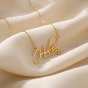 Personalisierte Namenskette für Mama, personalisierter Layering-Schmuck, minimalistischer Schriftzug-Anhänger