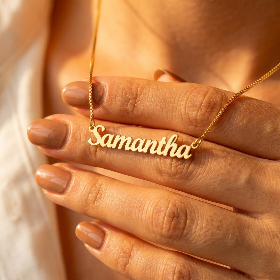 Personalized Cursive Name Necklace, Bridal Jewelry