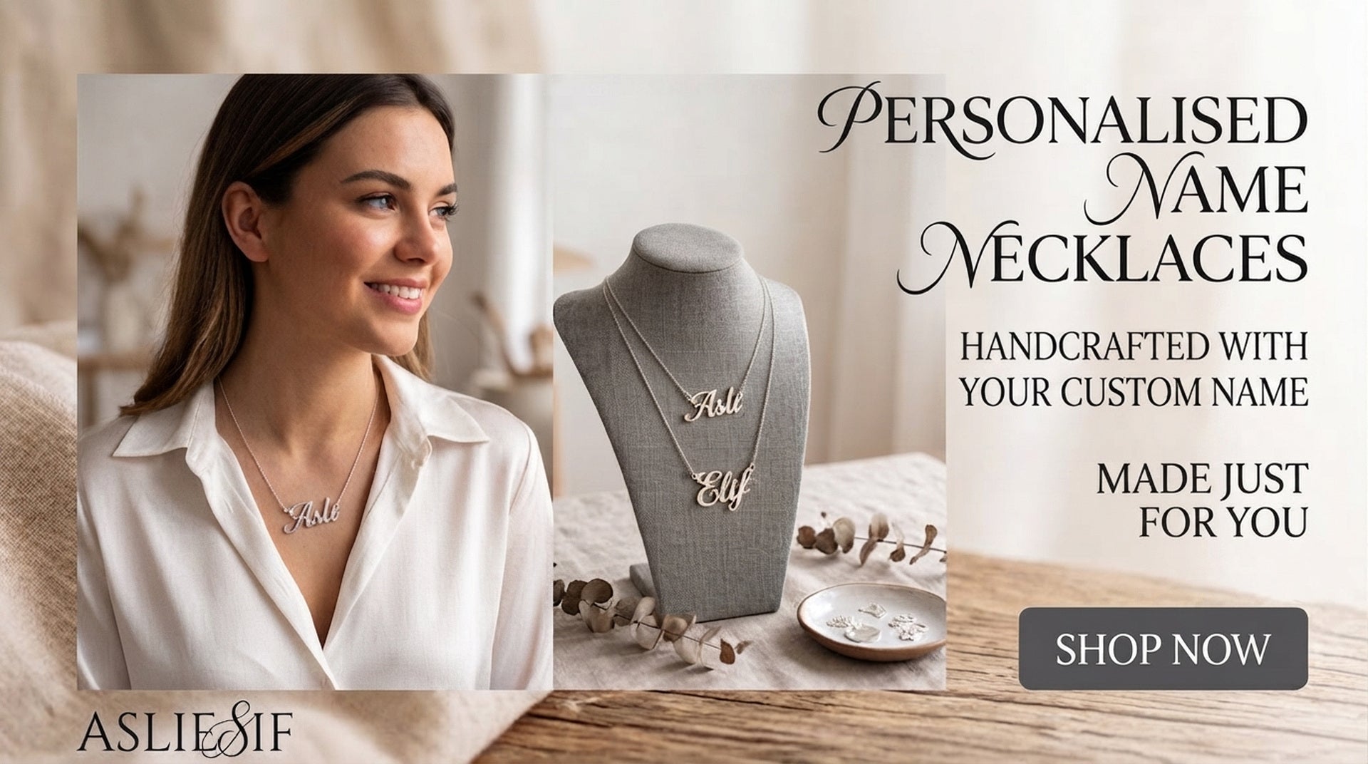 Personalised name necklaces